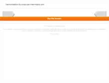 Tablet Screenshot of harmonisation-du-corps-par-mes-mains.com